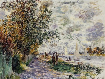 La orilla del río en Petit Gennevilliers Claude Monet Pinturas al óleo